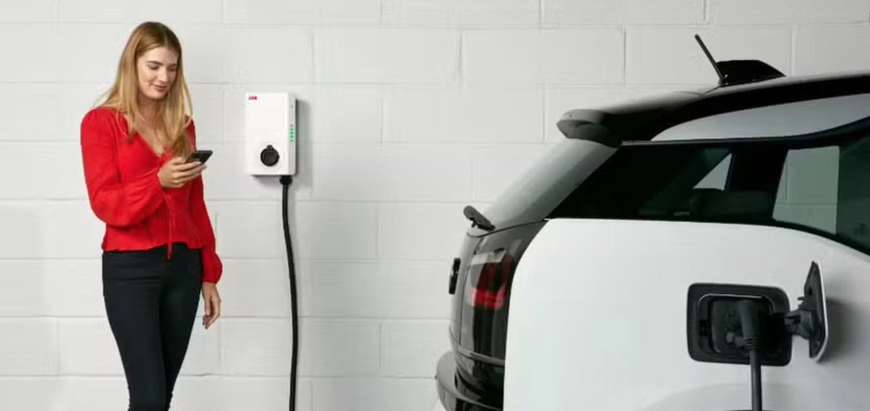 Obras com carregadores eletricos.