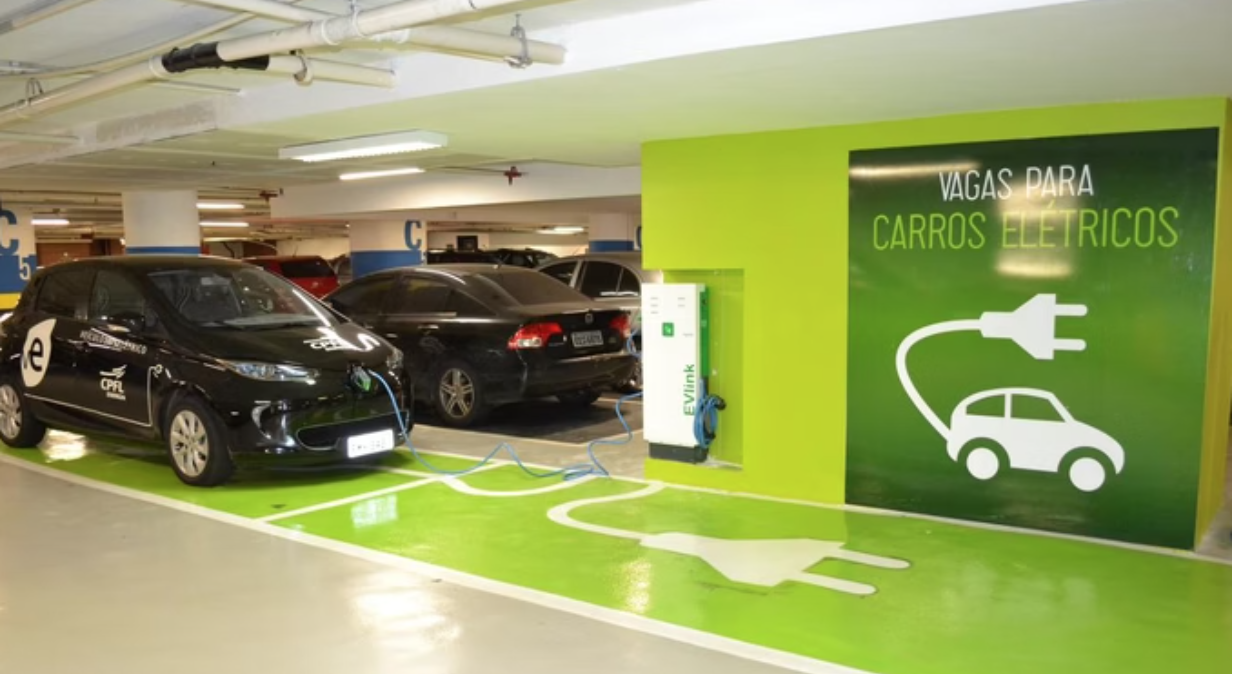 Estações de carregamento para veiculos eletricos.